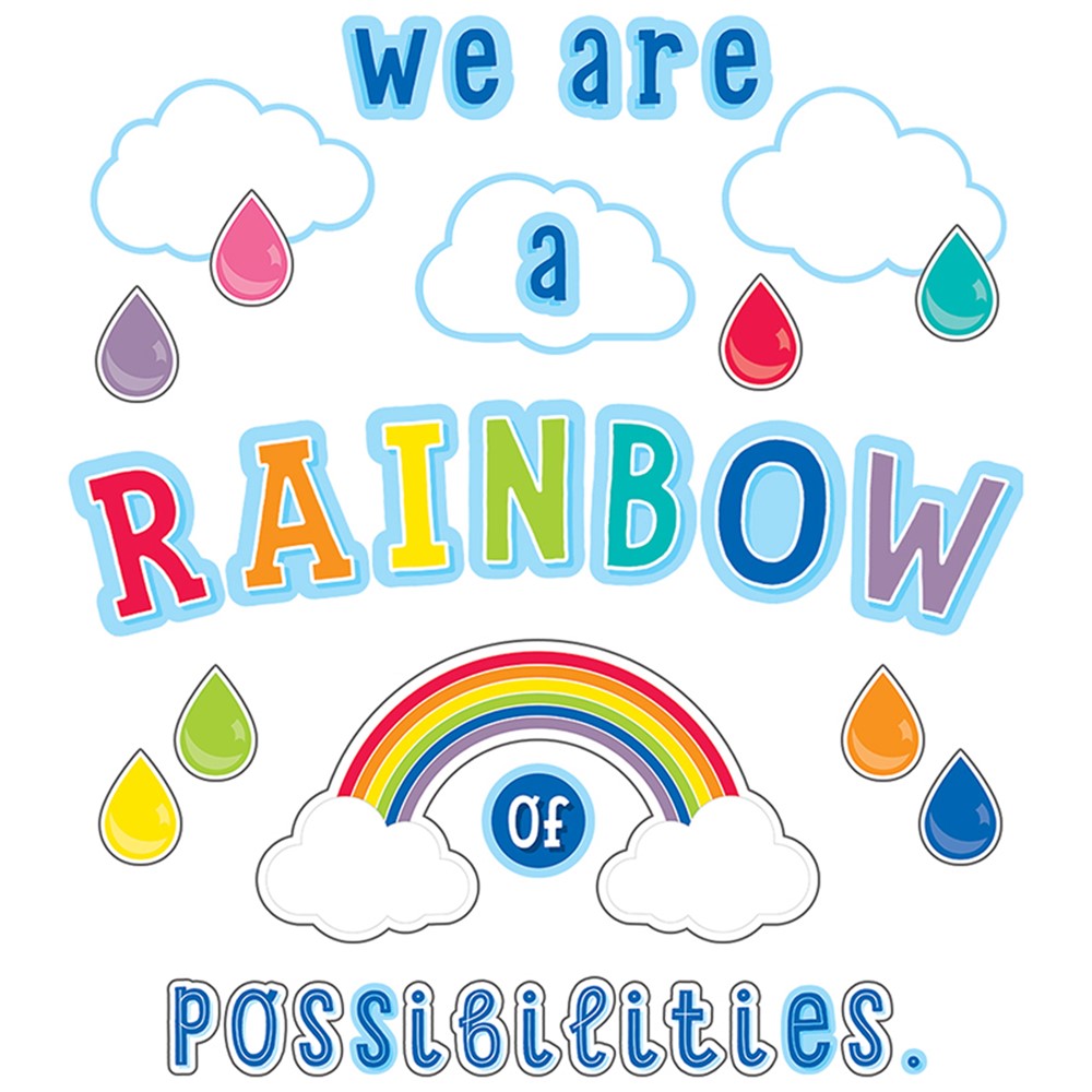 We Are a Rainbow of Possibilities Bulletin Board Set