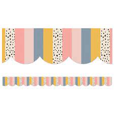 STRIPES SCALLOPED BORDERS