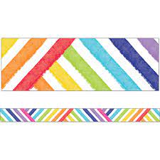 CRISSCROSS RAINBOW STRAIGHT BORDERS