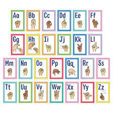 SIGN LANGUAGE ALPHABET POSTER
