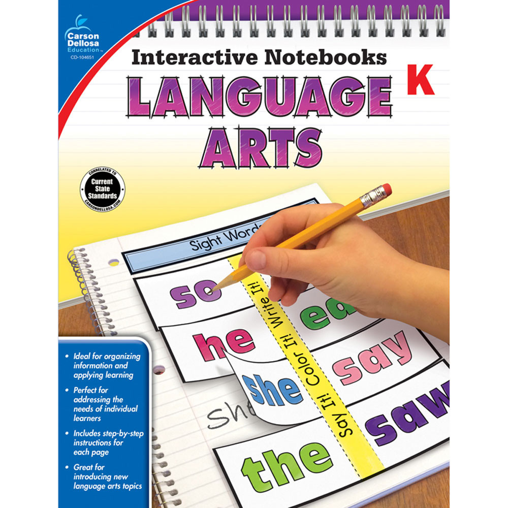 Interactive Notebook Kindergarten Language Arts