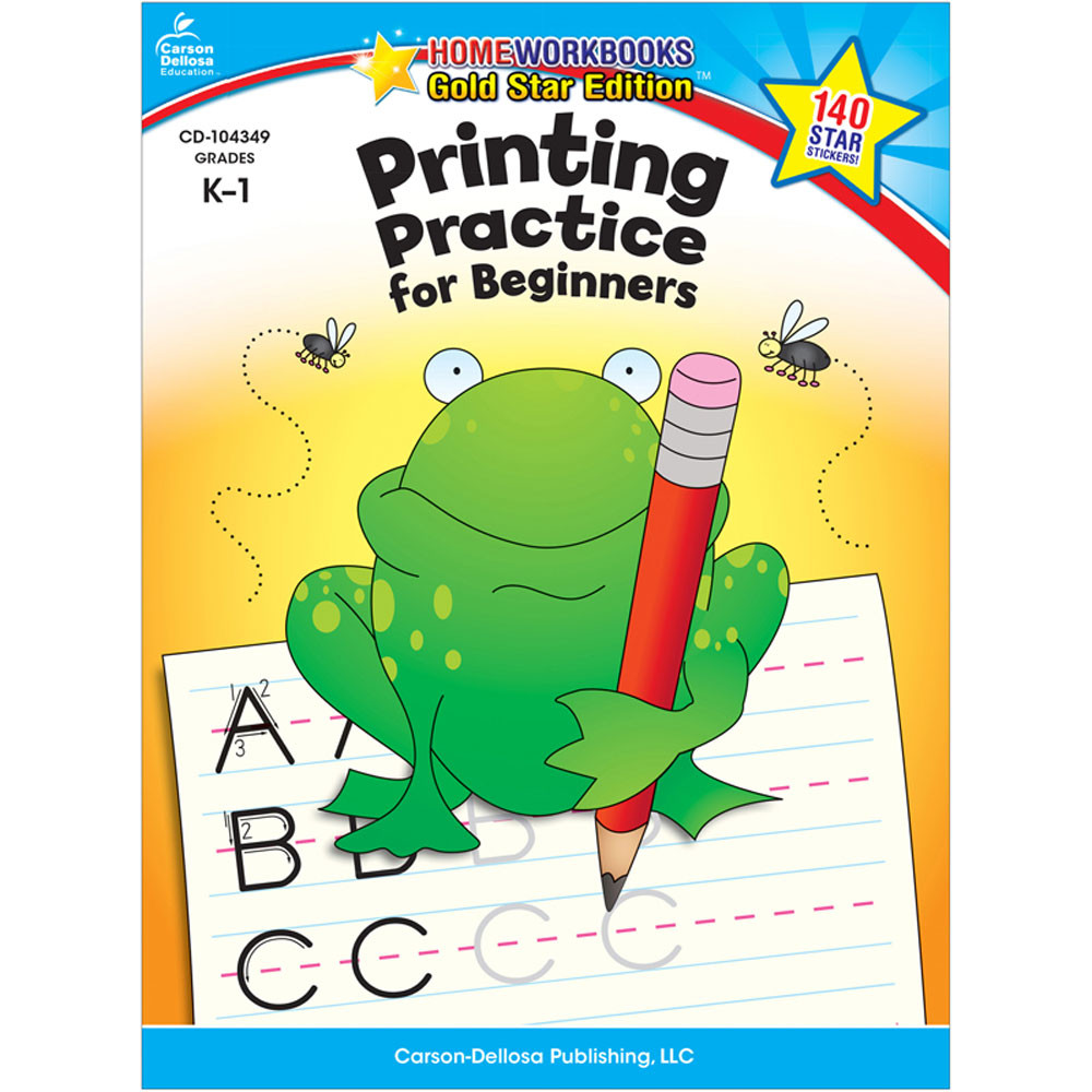 PRINTING PRACTICE FOR BEGINNERS WORKBOOK