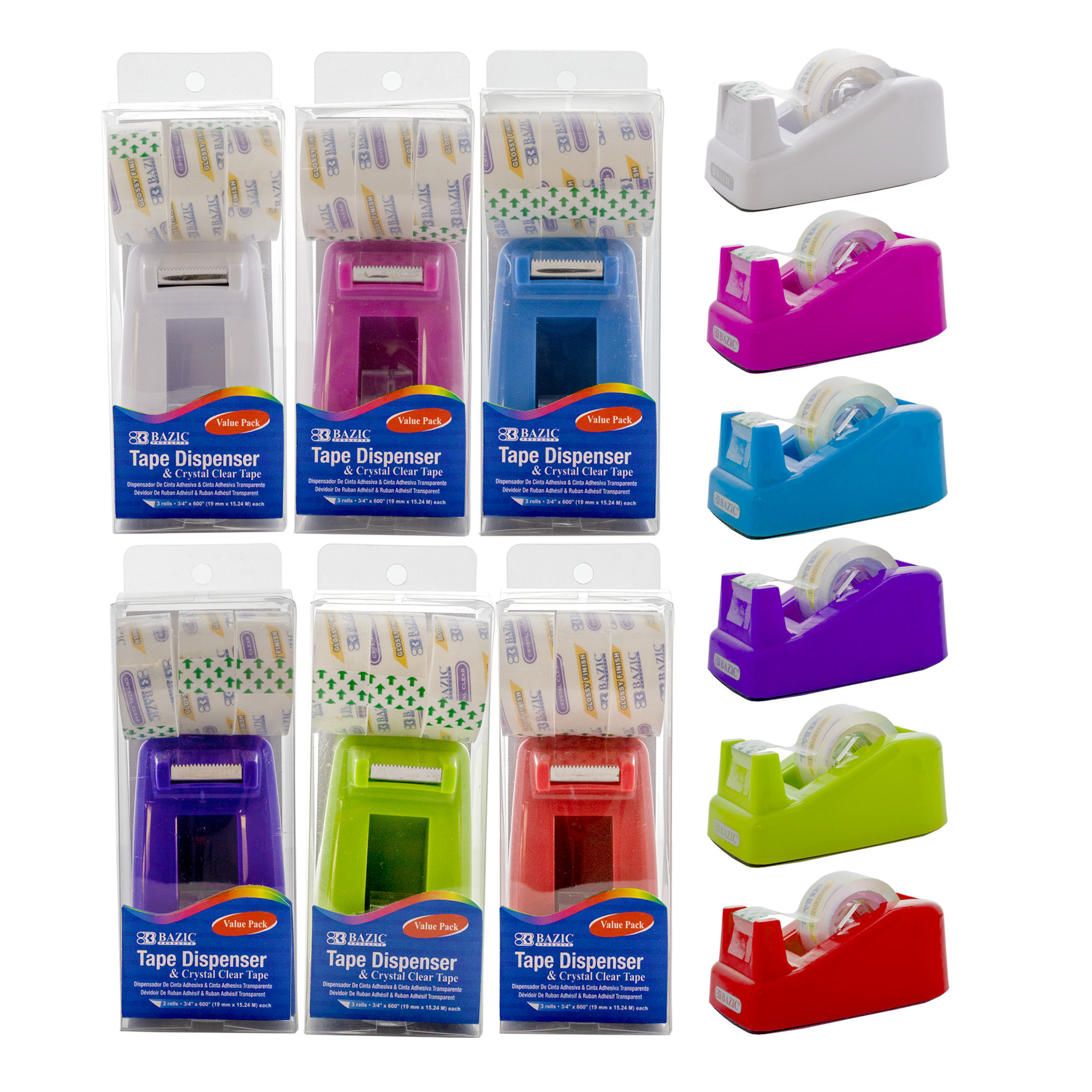 MINI CORE DESKTOP TAPE DISPENSER TAPE REFILL