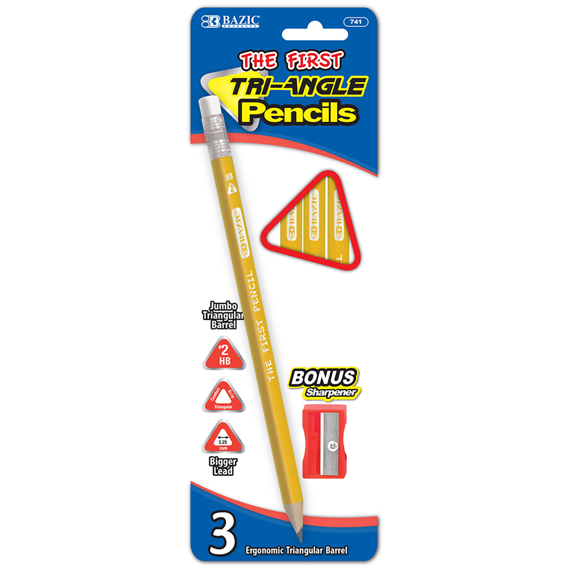 TRI ANGLE PENCIL 3PACK