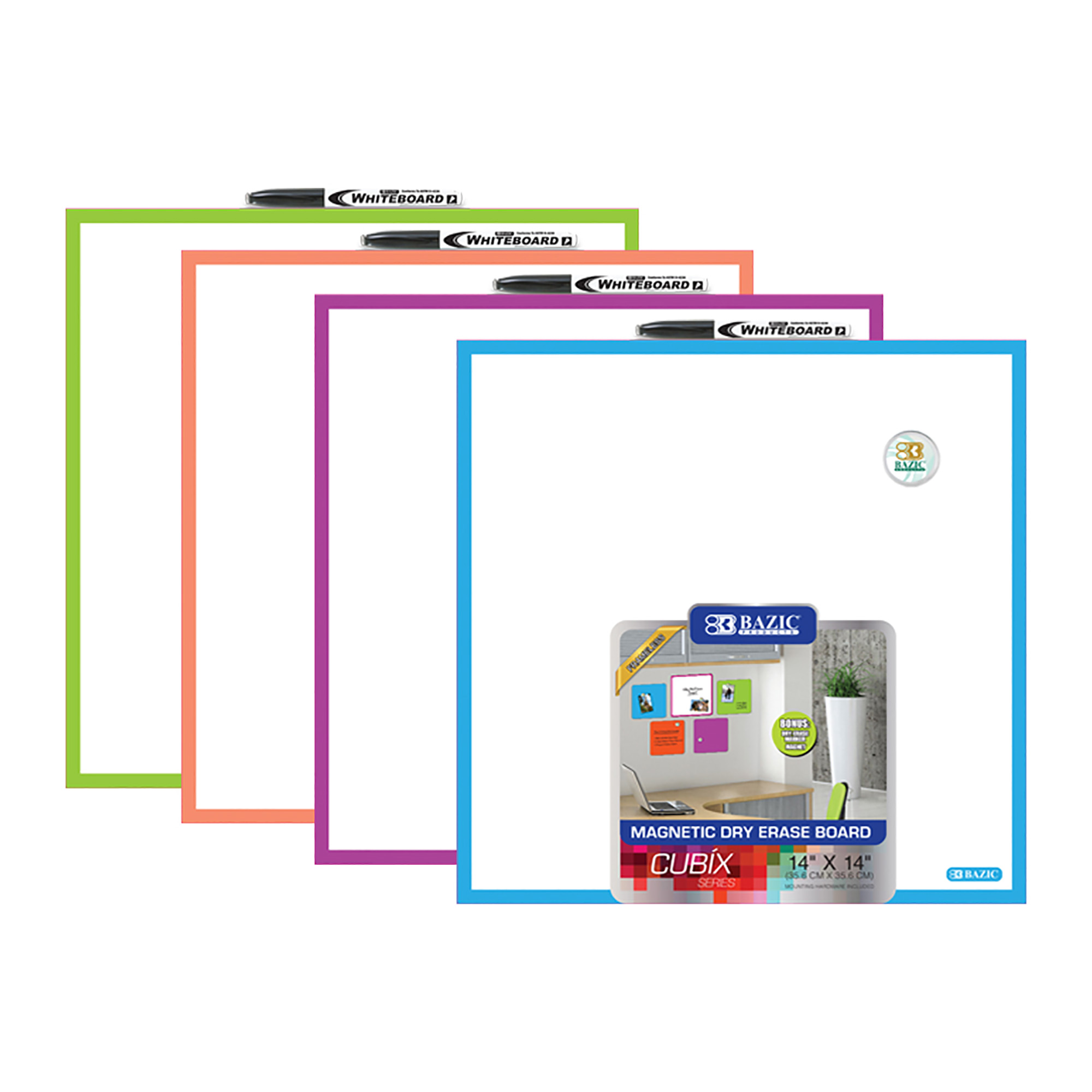 MAGNETIC DRY ERASE BOARD 14X14