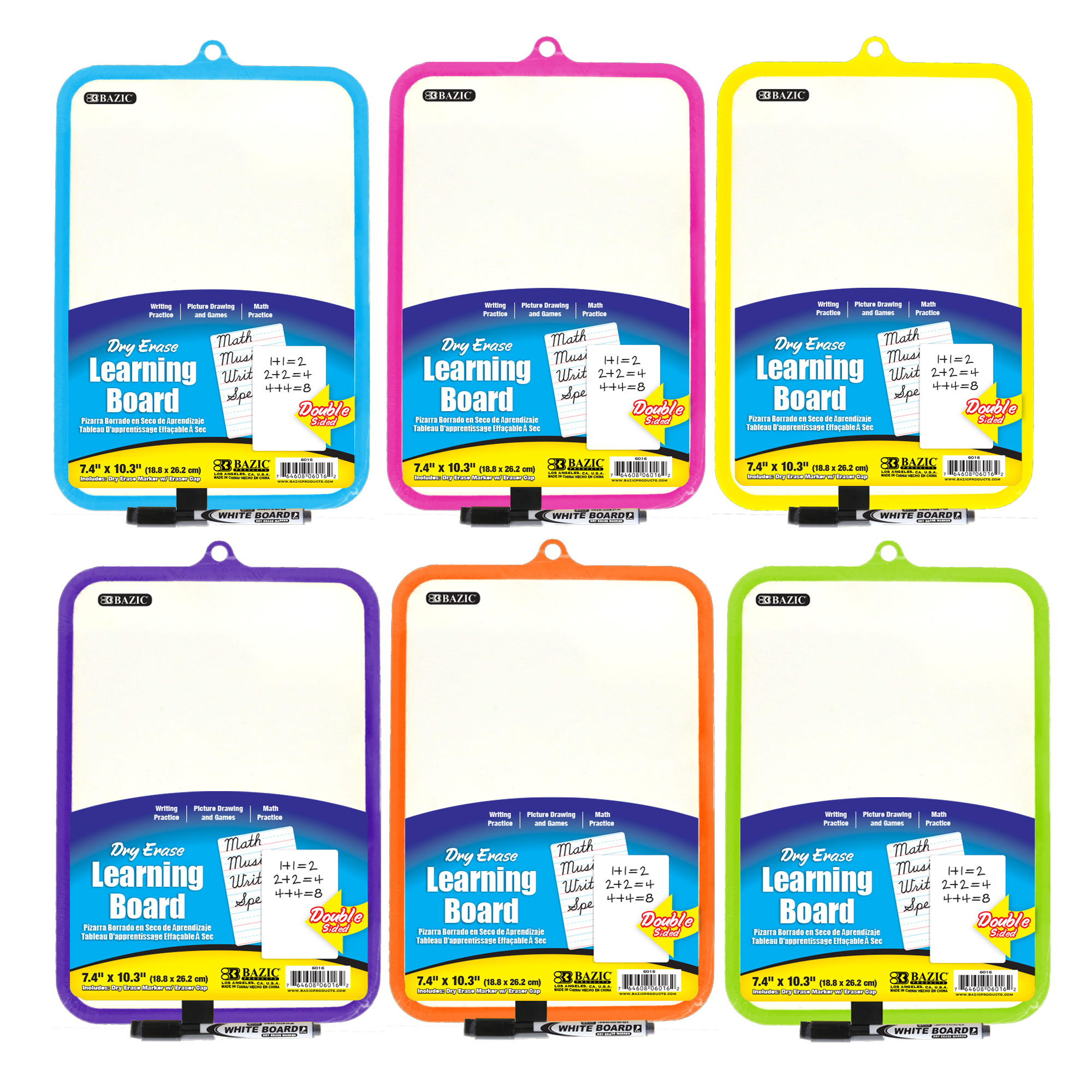 DRY ERASE LEARNING BOARD W/MARKER