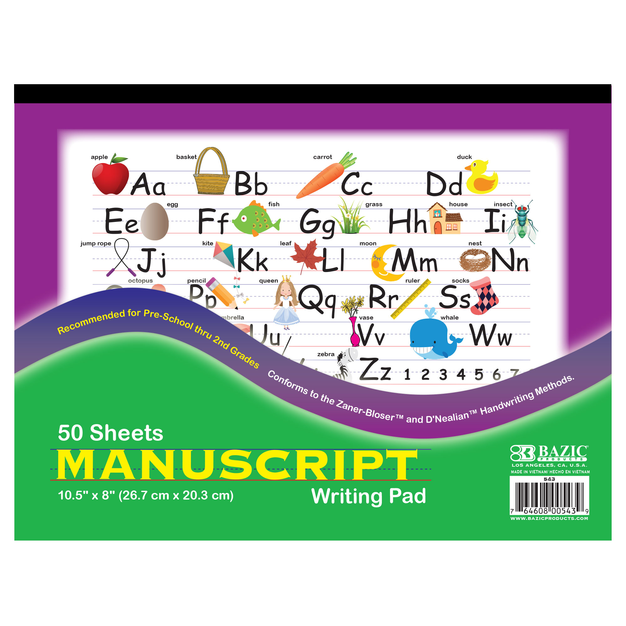 WRITING PAD-MANUSCRIPT 50CT