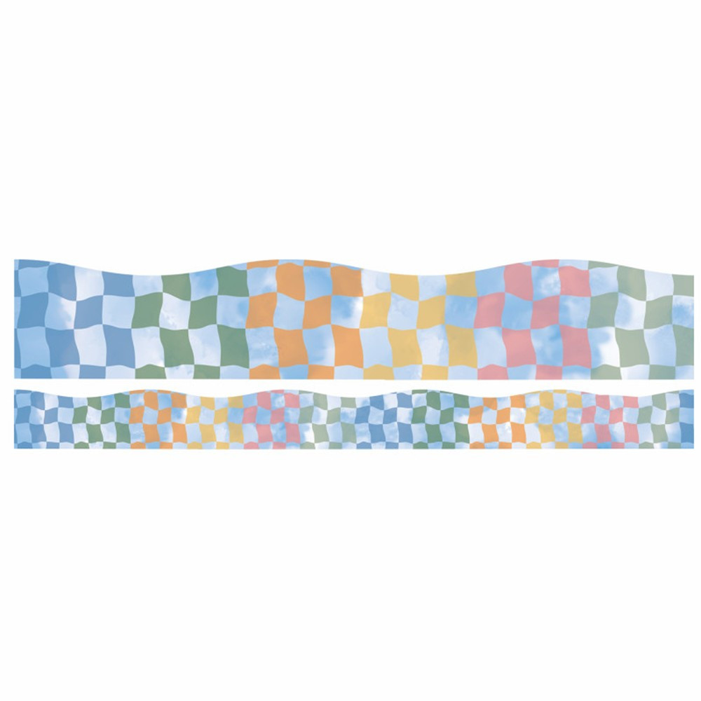 SCOOL ERA RAINBOW CHECKERED SKY BORDERS