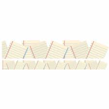 SCOOL ERA NOTEBOOK PAPER BORDER