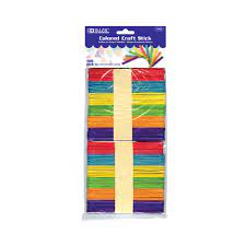 COLORED CRAFFT STICK (100 PACK)
