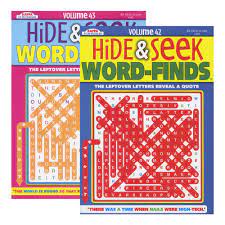Hide & Seek Word Finds Puzzle Book
