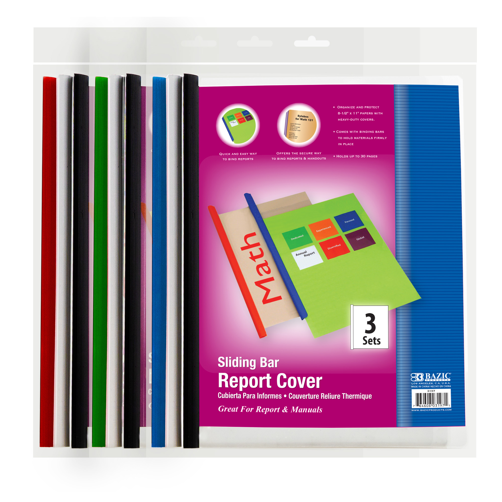 REPORT COVERS CLEAR/FOLDER CON COSTILLA
