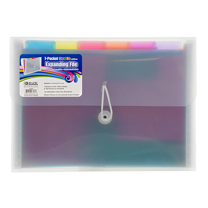 RAINBOW 7-POCKET LETTER SIZE EXPANDIBLE