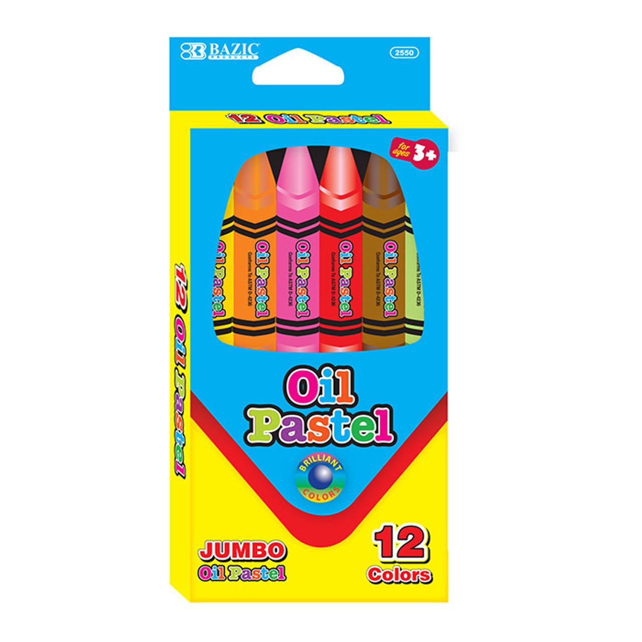 OIL PASTEL JUMBO 12 COLORS