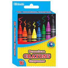 16 COLOR PREMIUM CRAYONS