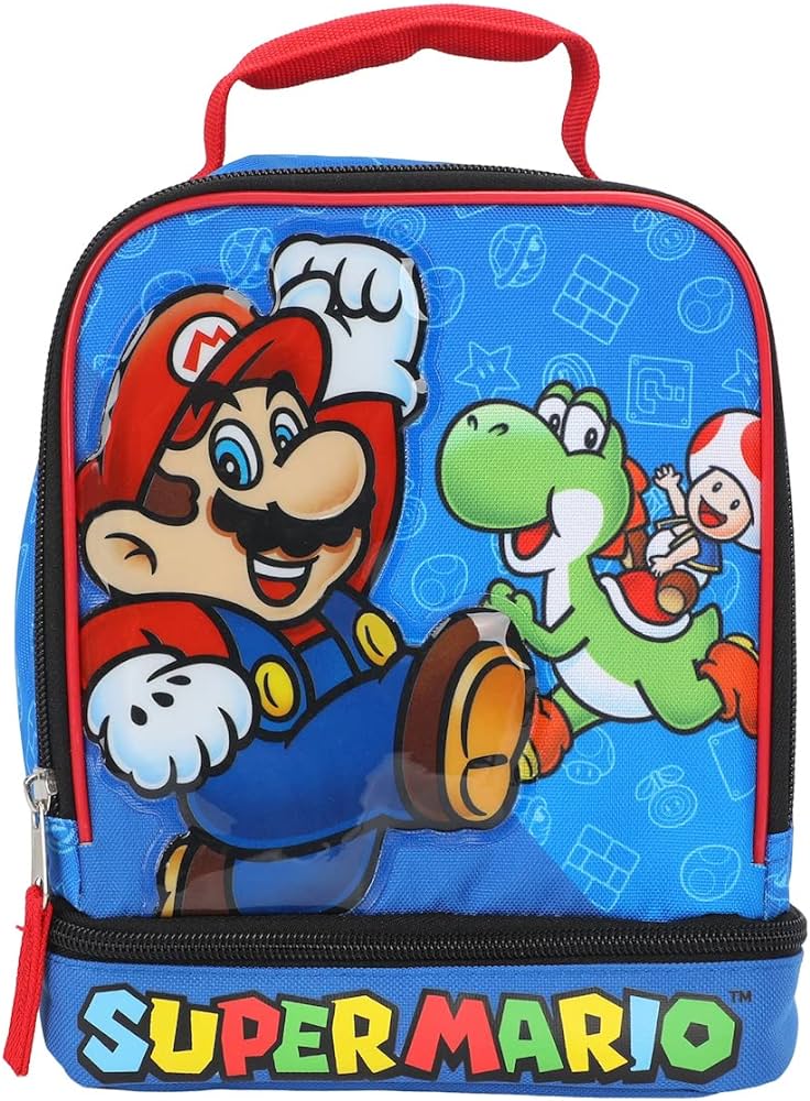 Super Mario Bros. Square Double Compartment Insulated