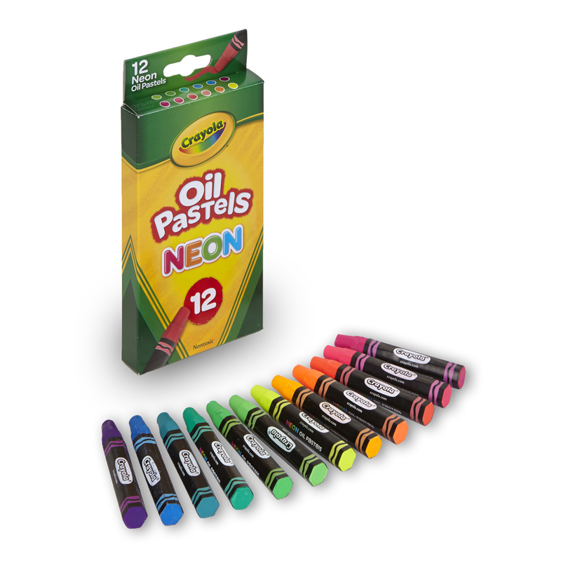 CRAYOLA 12 CT OIL PASTELS NEON