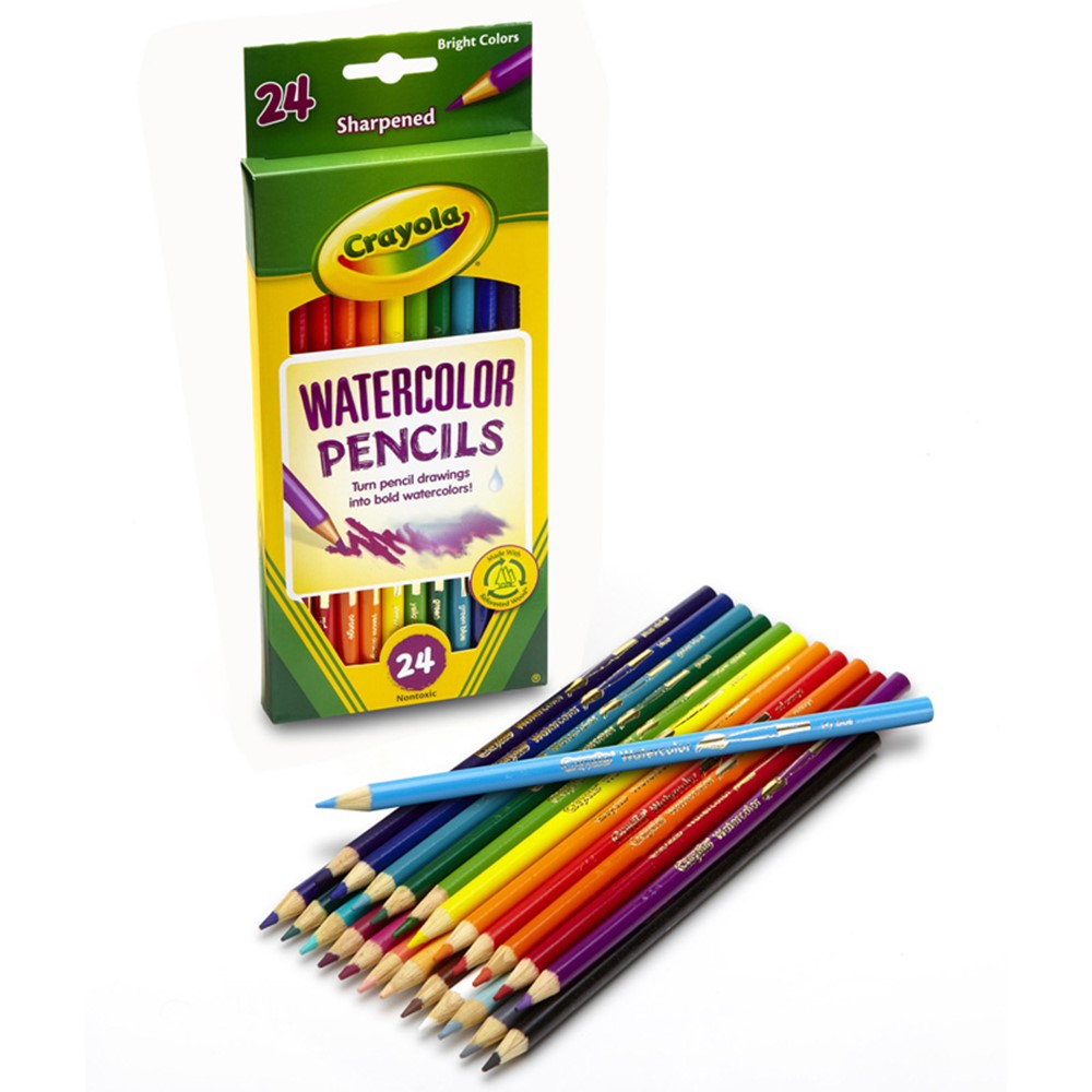 CRAYOLA WATERCOLOR PENCILS 24 COLOR