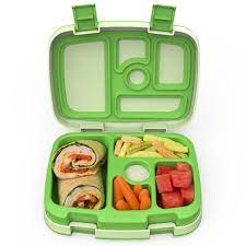 CHILDRENS LUNCH BOX FOR AGES 3 TO 7 (GREEN)
