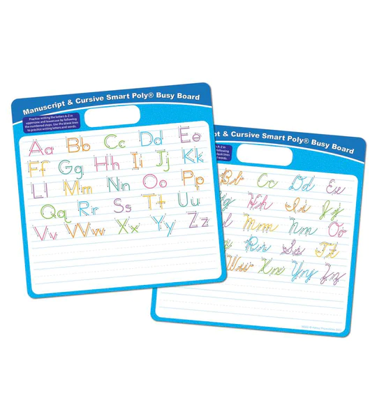 DRY ERASE BUSY BOARD MANU/CURSIVE