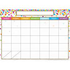 CALENDAR CONFETTI STYLE POSTERMAT