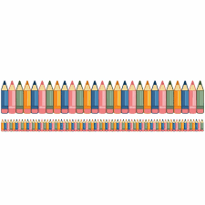 SCOOL ERA PENCILS BORDERS