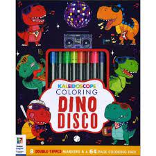 KALEIDOSCOPE COLORING DINO DISCO