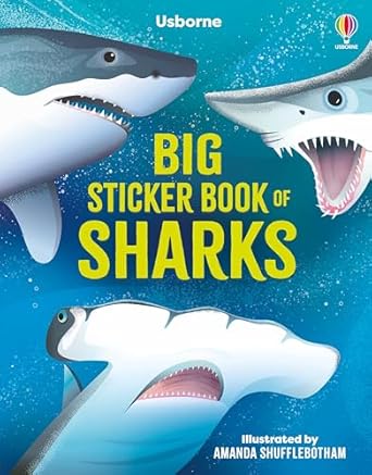 BIG STICKER BK OF SHARKS