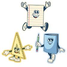 SCOOL ERA PAPER CUT OUTS