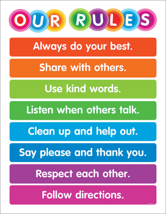 COLOR YOUR CLASSROOM OUR RULES