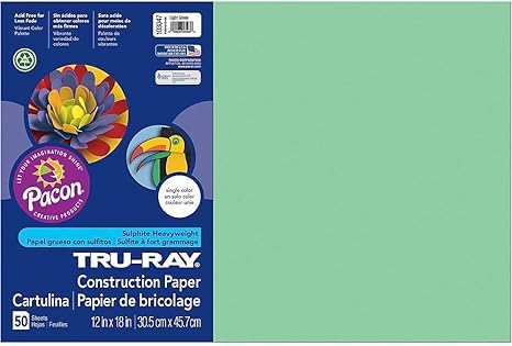 CONSTRUCTION PAPER TRU-RAY LIGHT GREEN