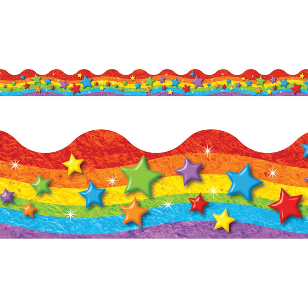 RAINBOWS AND STARS BORDER