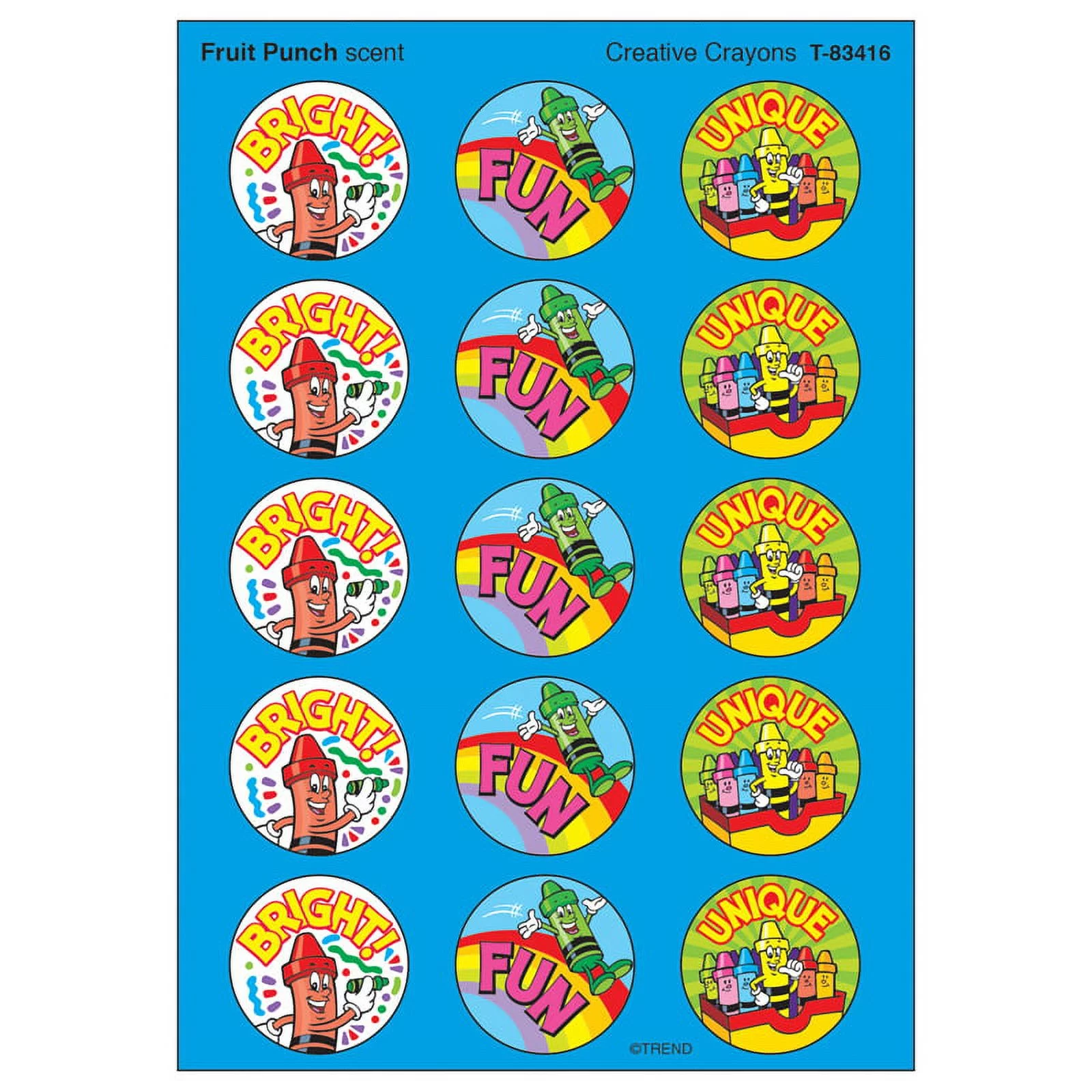 CREATIVE CRAYONS STICKERS