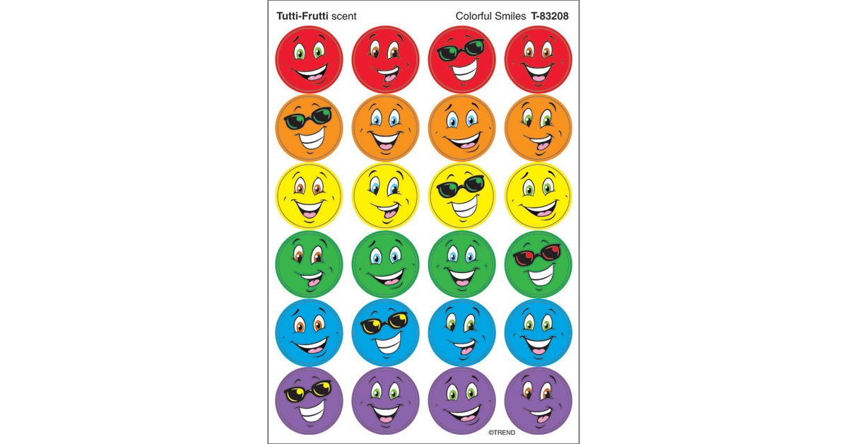 COLORFUL SMILES STICKERS