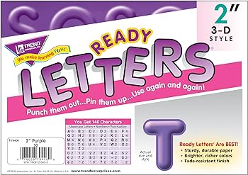PURPLE 3-D LETTERS