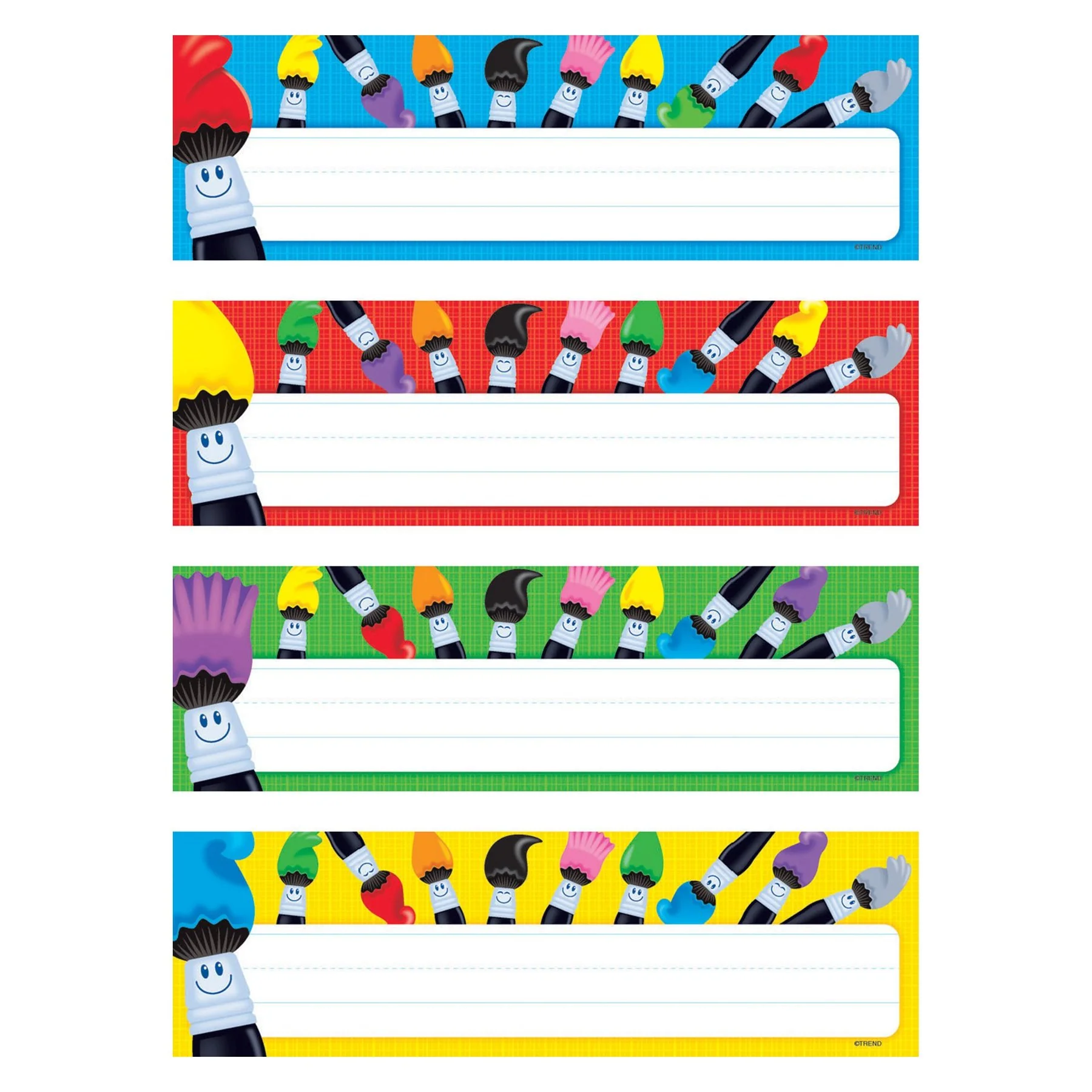 COLORTIME PAINTBRUSHES NAME PLATES