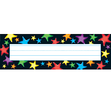 GEL STARS NAME PLATES