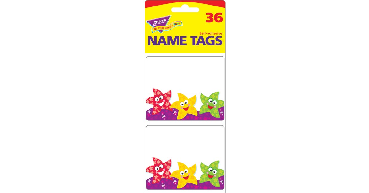 DANCING STARS NAME TAGS