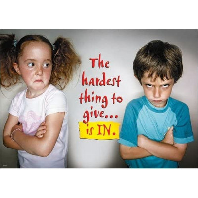 THE HARDEST THING TO GIVE…IS IN.