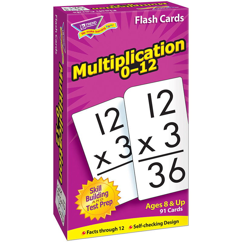 MULTIPLICATION 0-12 FLASH CARDS