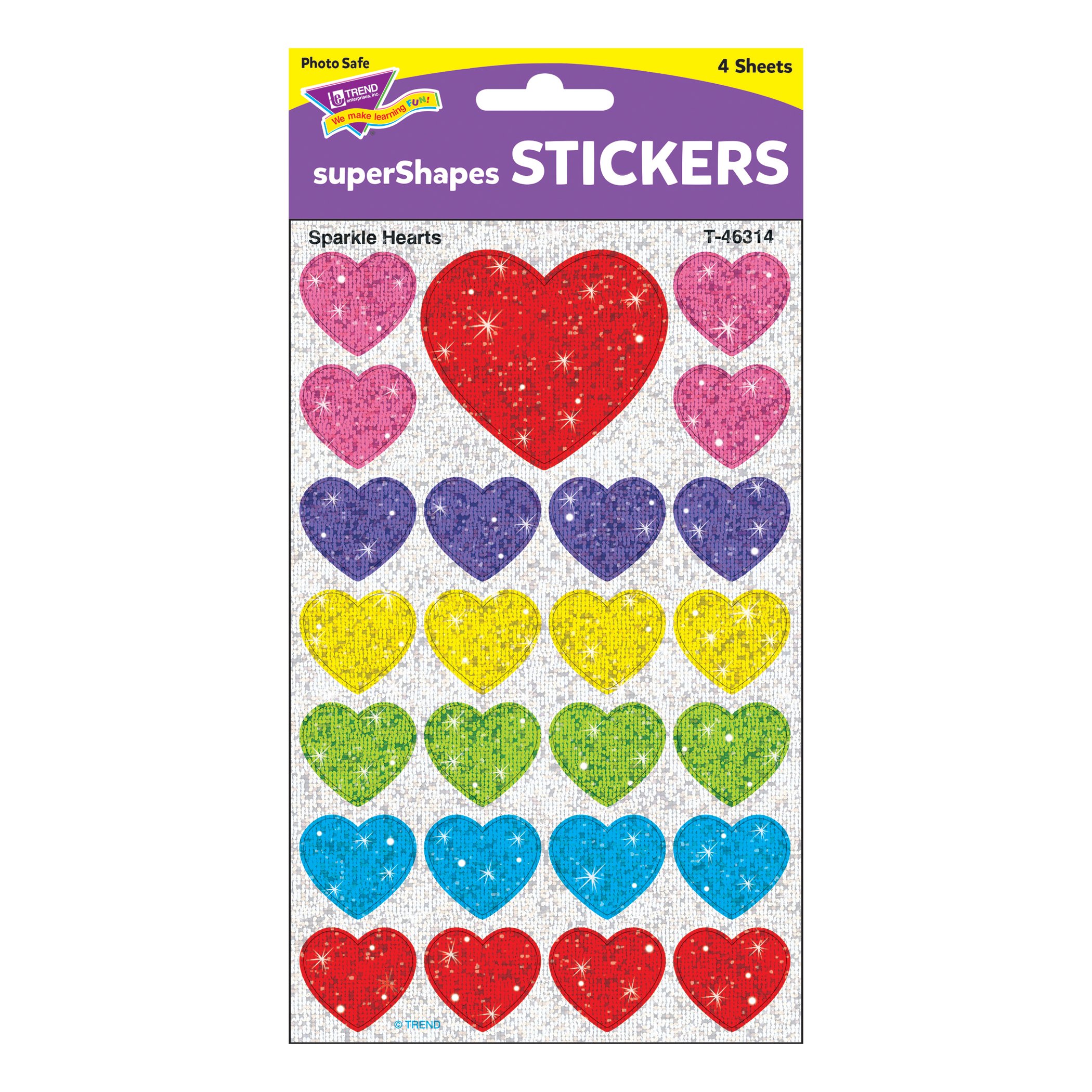 SPARKLE HEARTS STICKERS
