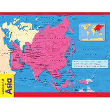 CONTINENT OF ASIA CHART