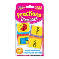 FRACTIONS DOMINOES FLASH CARDS