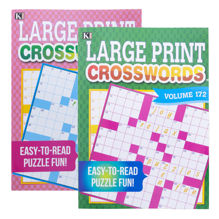 LARGE PRINT CROSSWORDS