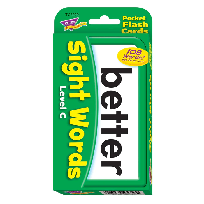 SIGHT WORDS LEVEL C FLASH CARDS