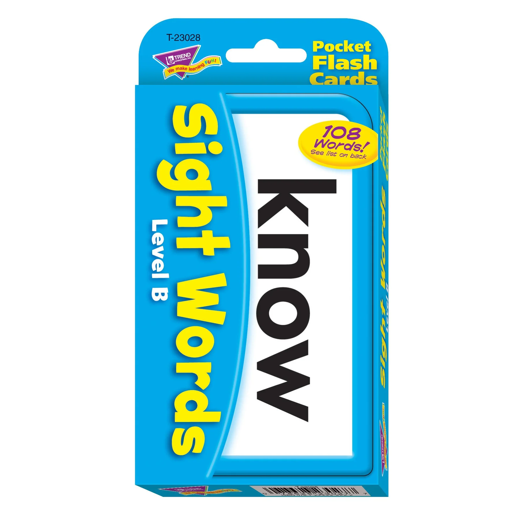 SIGHT WORDS LEVEL B FLASH CARDS