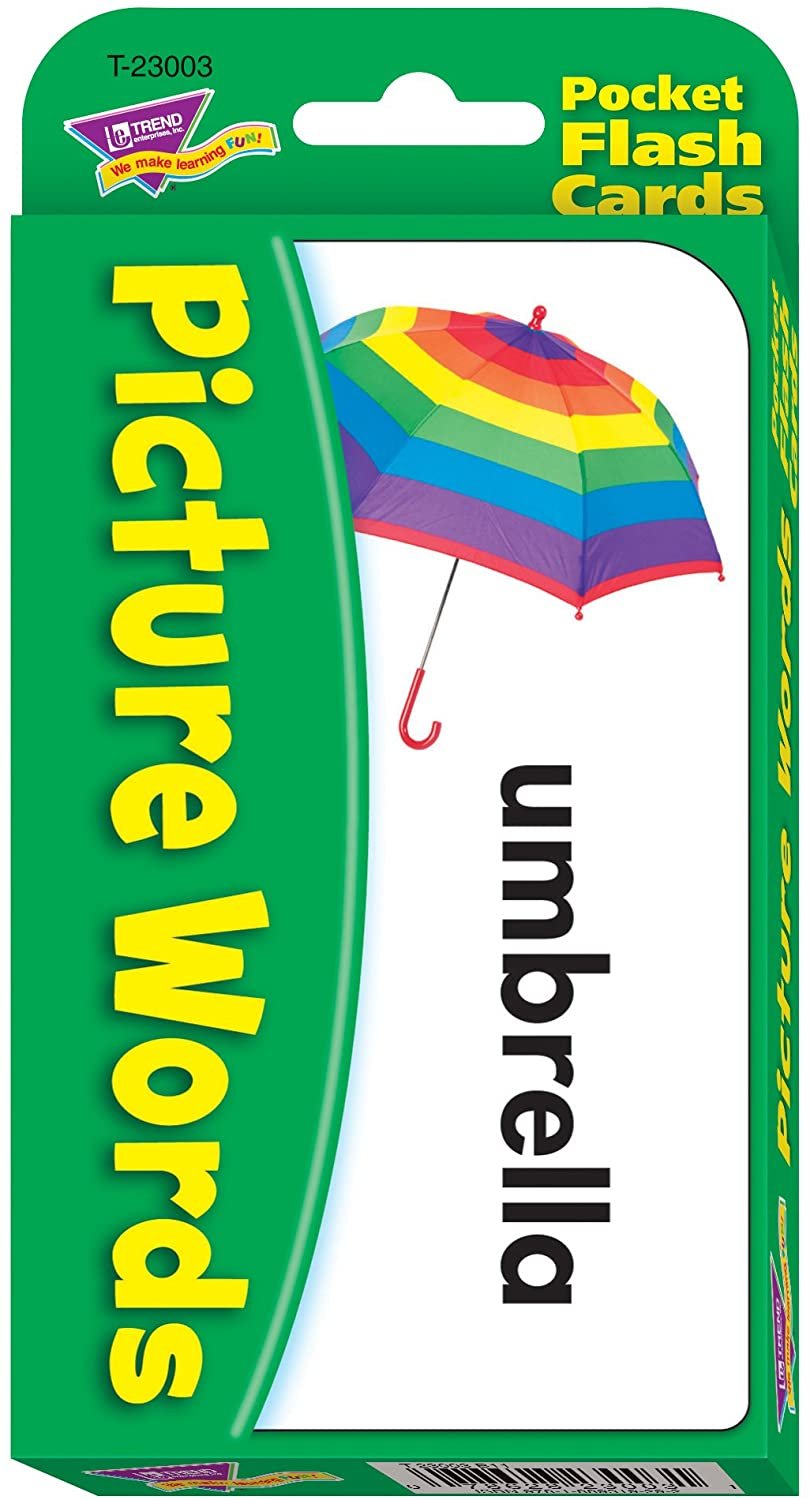 PICTURE WORDS FLASH CARDS