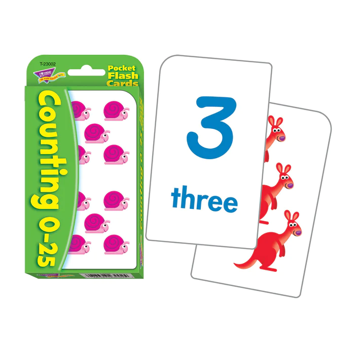 COUNTING 0-25 FLASH CARDS