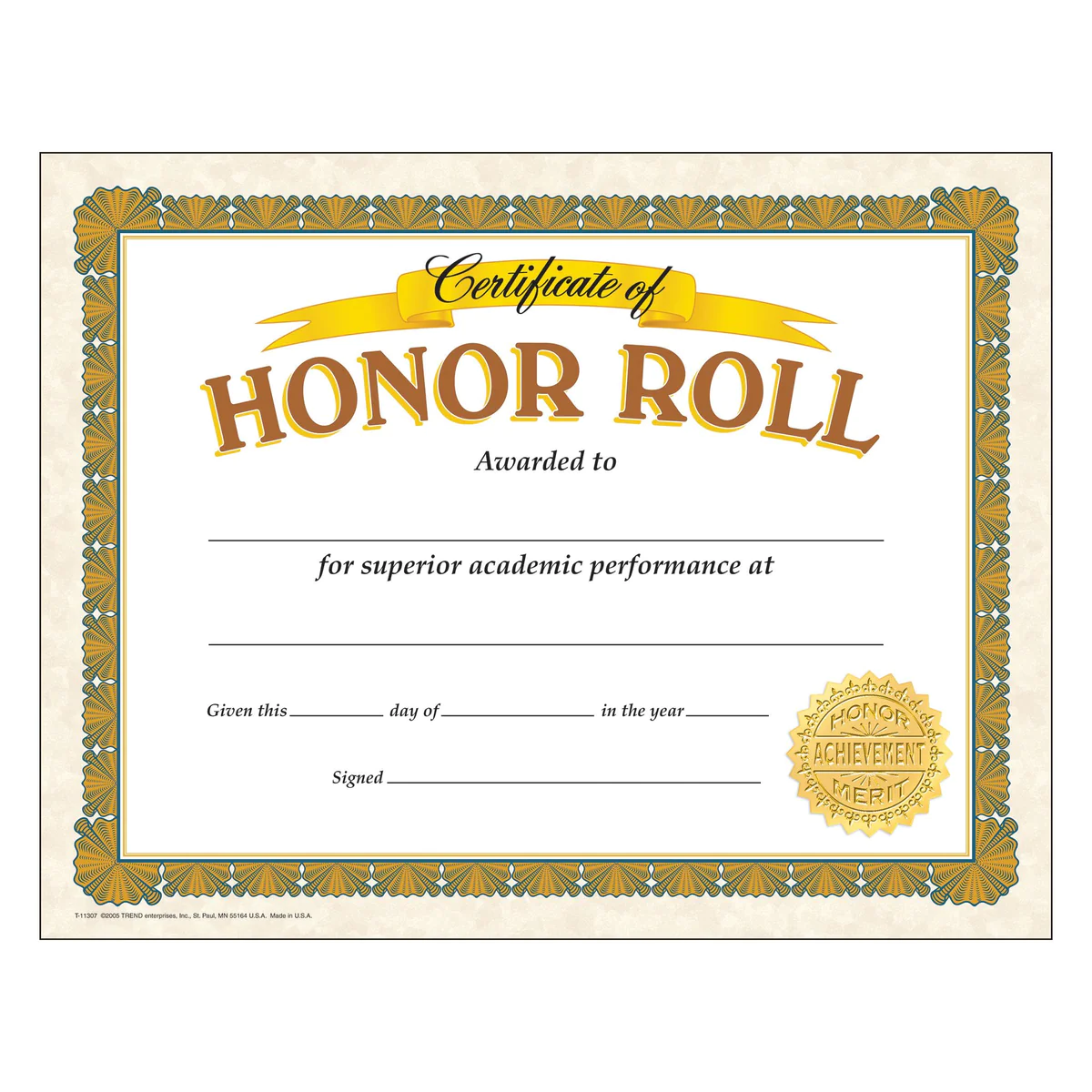HONOR ROLL AWARDS