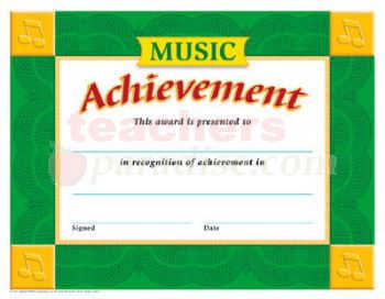 MUSIC ACHIEVEMENT